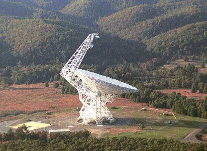 Radiotelescópio Robert C. Byrd Green Bank (Click para ampliar)