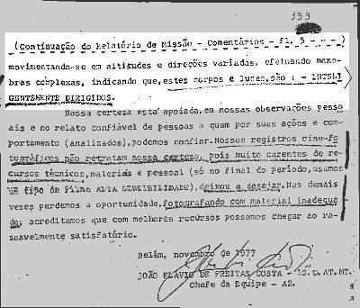 Reprodução de trecho do Relatório da Operação Prato, com grifo nas impressões do relator (Click para ampliar)
