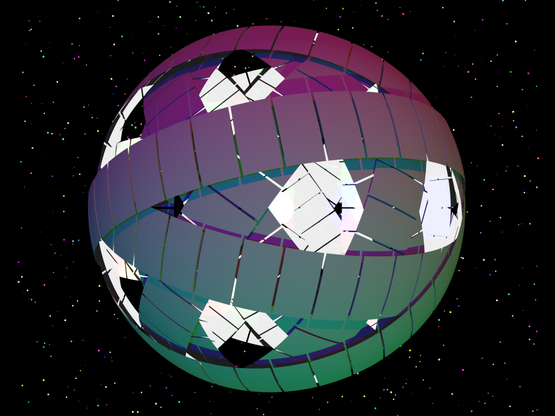 Concepção artística de uma esfera de Dyson