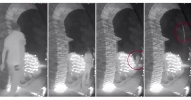 Vídeo curioso mostra homem sendo abduzido em um raio de luz