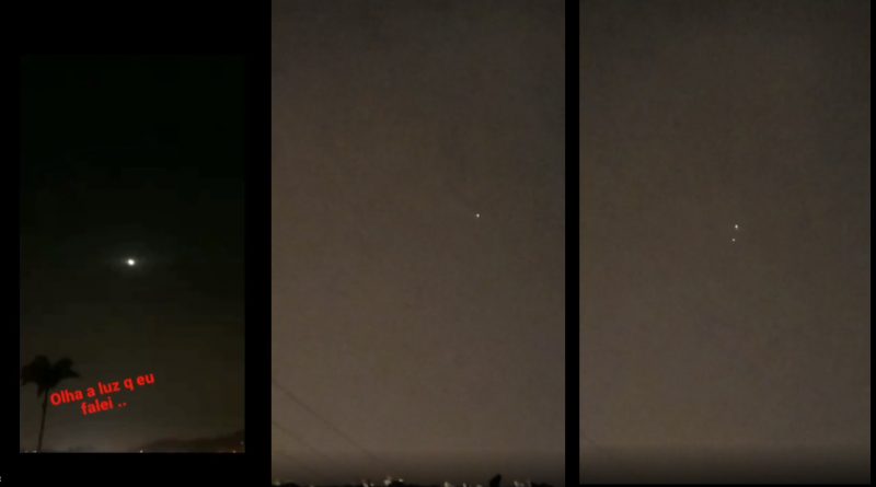 Os relatos de luzes piscando no céu noturno do Rio de Janeiro começaram a aparecer ainda na noite do 1º de maio.