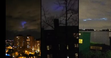 Luzes púrpuras ou azuis no céu em países como Espanha, Holanda e EUA geram especulação sobre UFOs e outros fenômenos