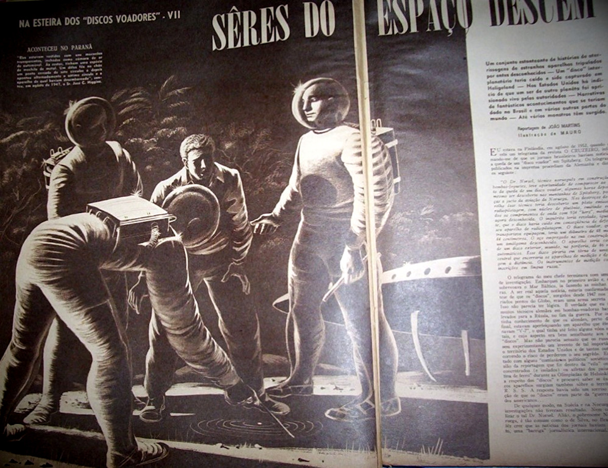 Caso Jose Higgins 1947, na edição de 13 de novembro de 1954 da revista O Cruzeiro (Reprodução/Arquivo Pablo Villarrubia)