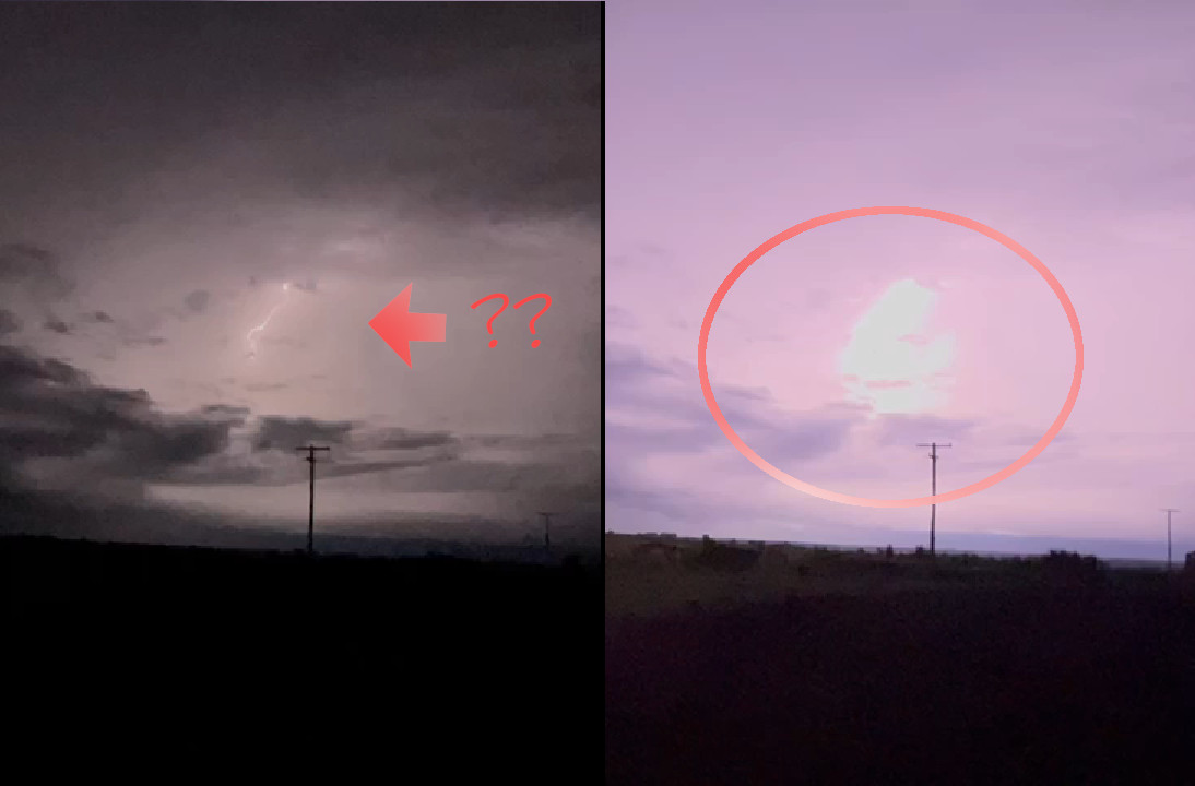Relatos de raios estranhos e condições atmosféricas incomuns: seriam UFOs