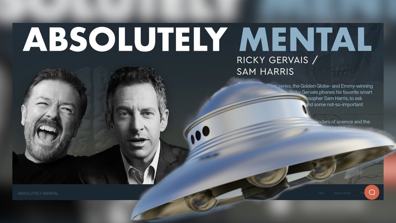Cético Sam Harris protagoniza fala incrível sobre UFOs no podcast Absolutely Mental (Foto: Reprodução Internet/Montagem)