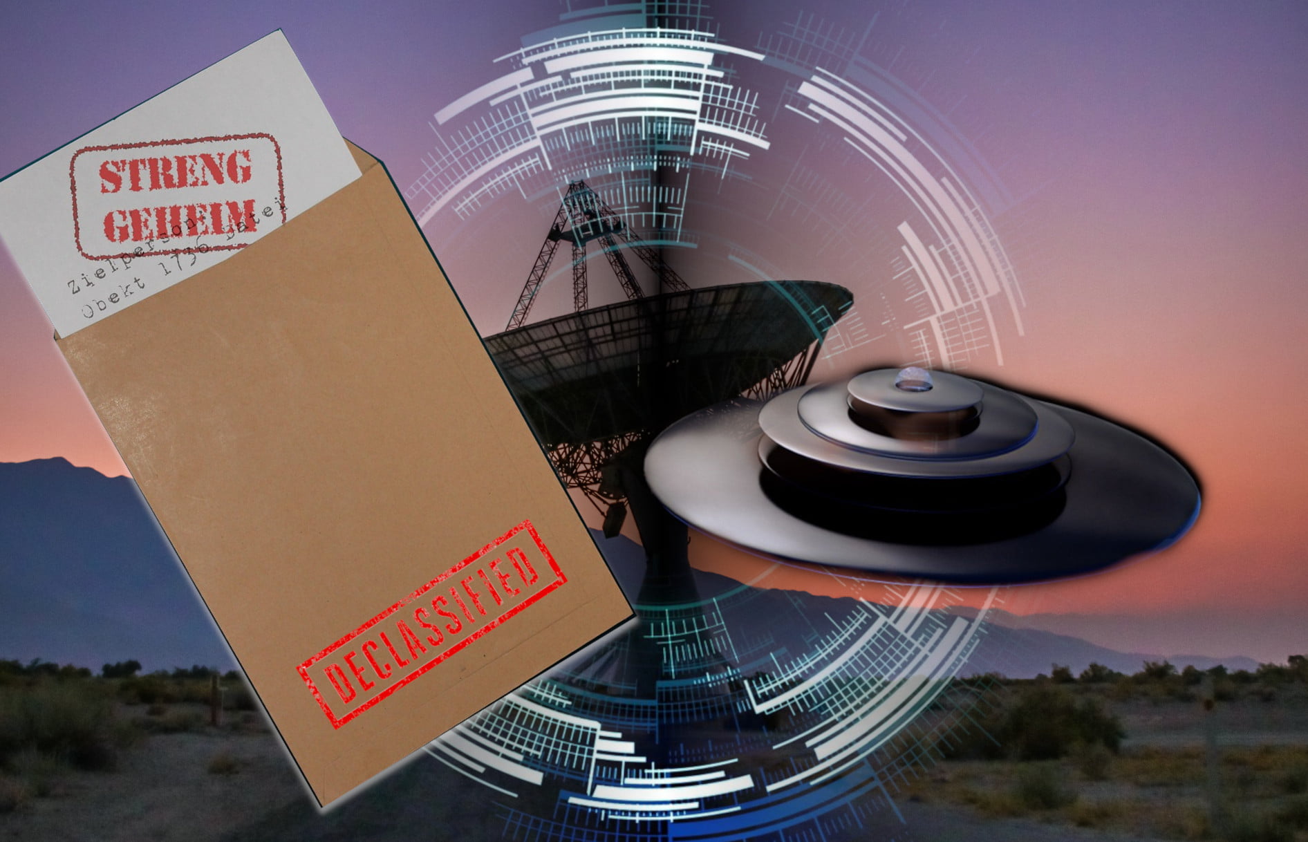 Relatório do Pentágono finalmente deve colocar a Ufologia, o fenômeno UFO (UAP) e Ciência no mesmo plano (Montagem sobre imagens Pixabay)