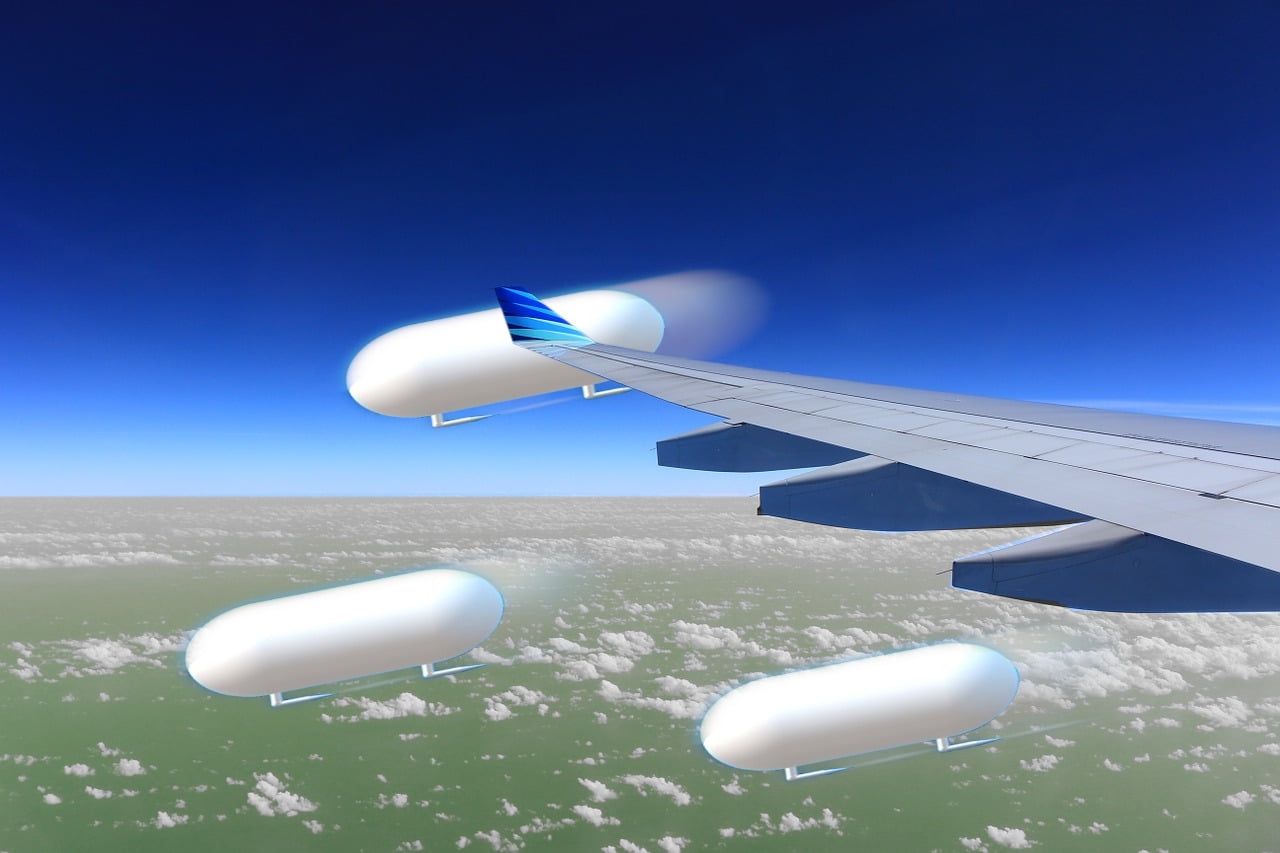 Representação artística do encontro de avião com UFOs Tic Tac como descrito pela testemunha de Jacksonville