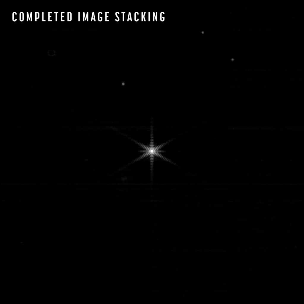 Nesta imagem, as imagens de cada um dos 18 segmentos individuais do James Webb foram reunidas em um único ponto. (Imagem: Nasa - STScI / Divulgação)