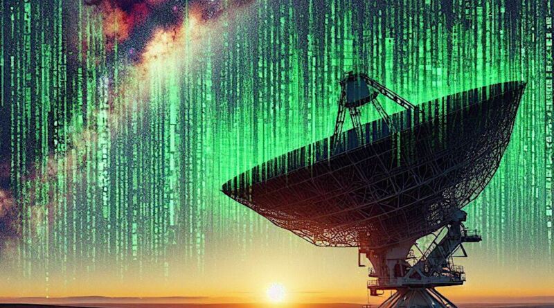 Inteligência Artificial em Busca de Sinais Extraterrestres (Portal VIgília e Dall-E via Bing)